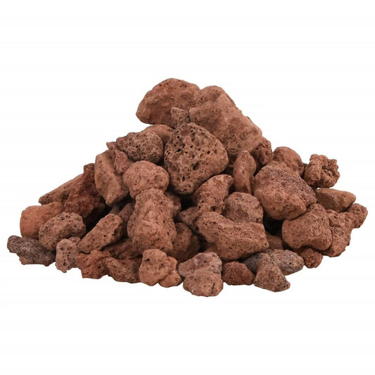 Vidaxl Rocas Volcánicas Rojas 25 Kg 1-2 Cm_0