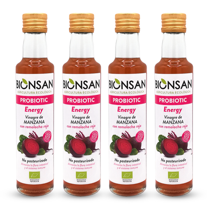 Pack 4 Vinagres De Manzana Con Remolacha Roja Eco Bionsan_0
