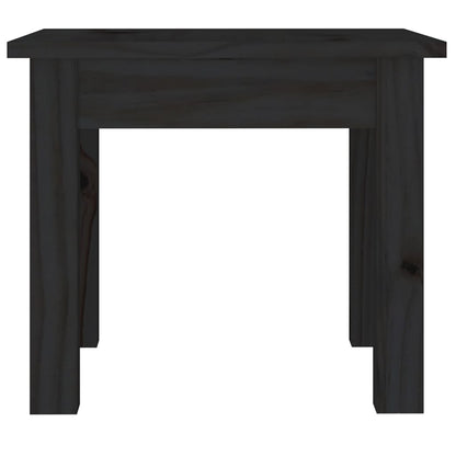Mesa De Centro De Madera Maciza De Pino Negro 35x35x30 Cm_3