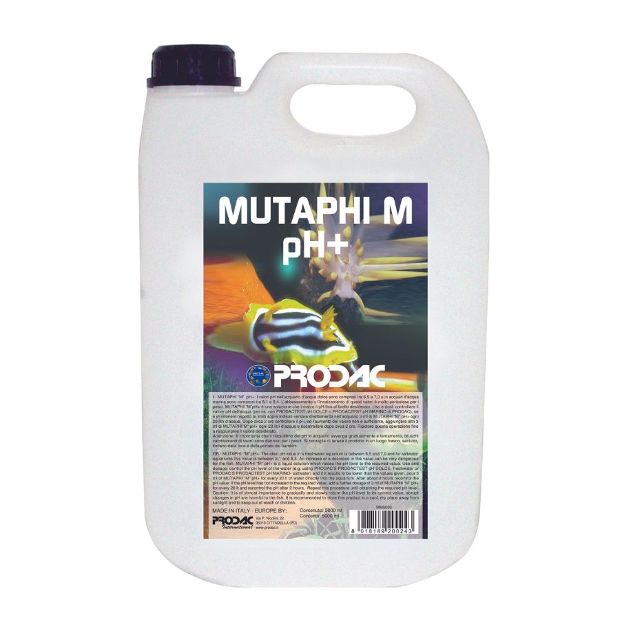 Tratamiento Para Agua De Acuario Mutaphi M Ph+/kh+ 5l_0