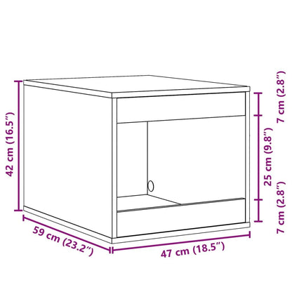 Vidaxl Mueble Arenero Para Gatos Madera Ingeniería Negro 47x59x42 Cm_2