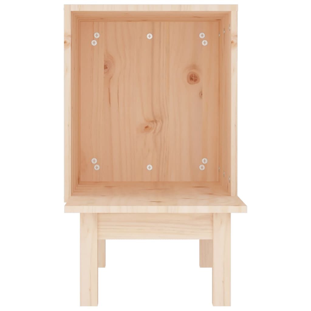 Vidaxl Casa Para Gatos De Madera Maciza De Pino 60x36x60 Cm_4