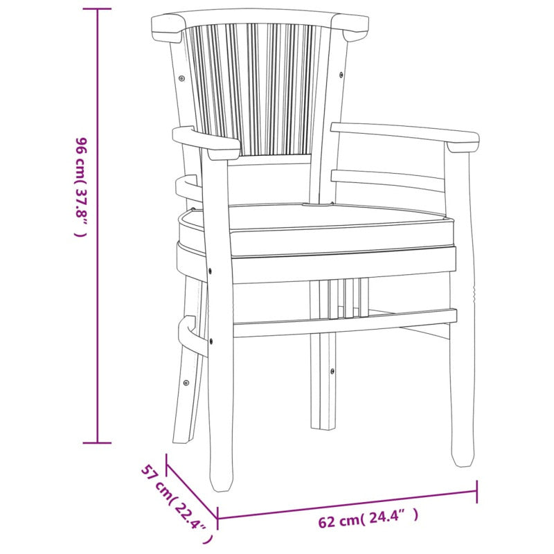 Vidaxl Juego De Comedor De Jardín 7 Piezas Madera Maciza De Teca_2