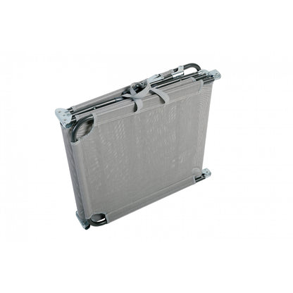 Lote De 2 Tumbonas Plegables, Tumbonas Texaline Y Acero Gris Con Asa De Transporte 185x52xh87cm- Tumbona, Tumbona Y Hamaca_3