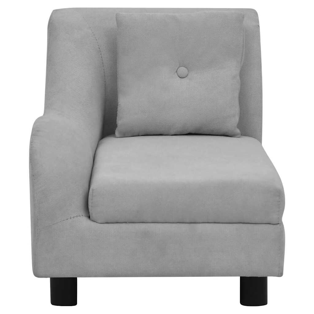 Vidaxl Sofá Para Perros Con Almohada Gris Felpa 83x44x44 Cm_4