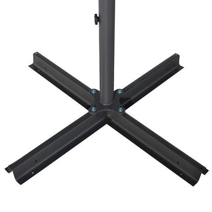 Vidaxl Sombrilla De Jardín Con Palo De Aluminio Negra 600 Cm_3
