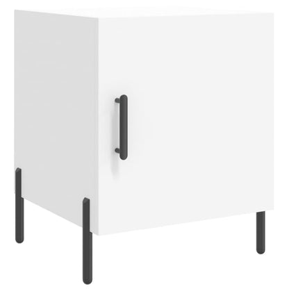 Mesitas De Noche 2 Uds Madera De Ingeniería Blanco 40x40x50 Cm_3