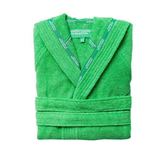 Albornoz Con Capucha M/l 360gsm 100% Algodón Verde Rainbow Be_0