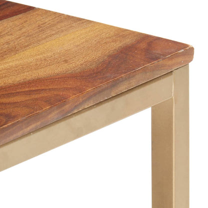 Mesa Auxiliar De Madera Maciza 60x60x40 Cm_2