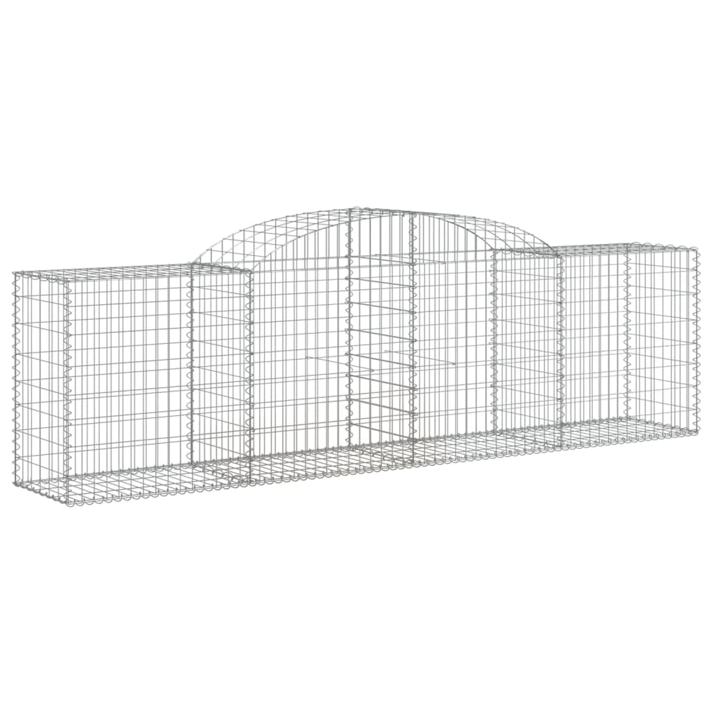 Cestas De Gaviones 20 Uds Forma De Arco Hierro 300x50x80/100 Cm_2
