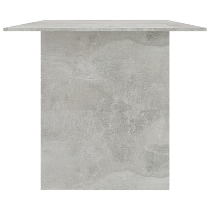 Mesa De Comedor Madera De Ingeniería Gris Hormigón 180x90x76 Cm_3