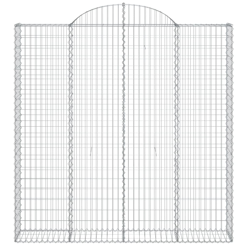 Cestas De Gaviones 5 Uds Forma De Arco Hierro 200x30x200/220 Cm_3