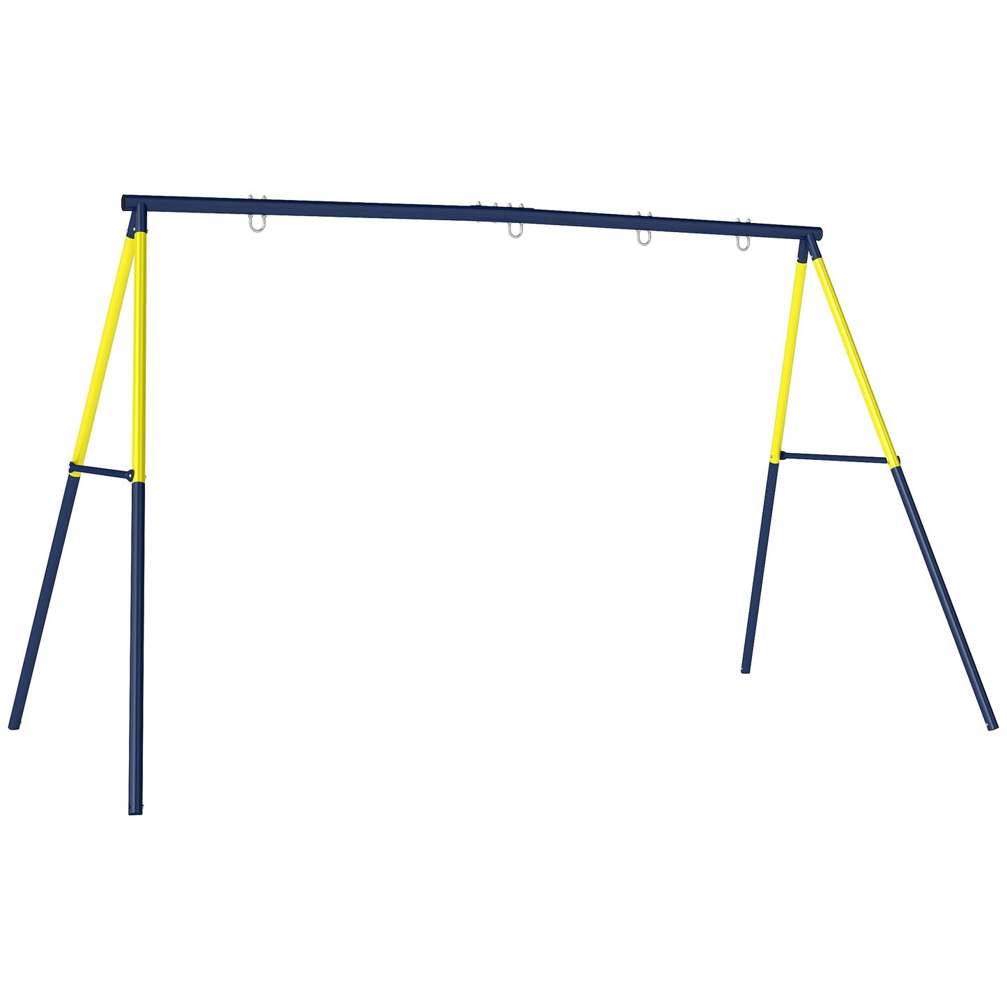 Aiyaplay Estructura De Columpio Infantil Metálica Para 2 Columpios 150 Kg Azul_0