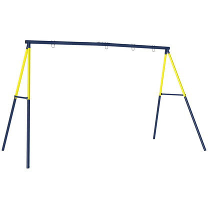 Aiyaplay Estructura De Columpio Infantil Metálica Para 2 Columpios 150 Kg Azul_0
