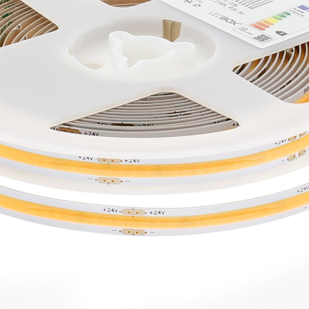 Tira Led Monocolor Cob, Dc24v, 5m (350led/m), 60w, Cri>92, Ip20, Blanco Frío_3