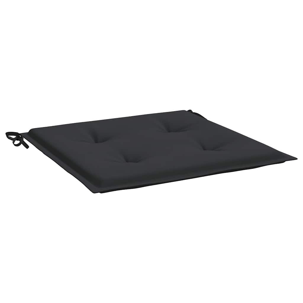 Vidaxl Cojines De Silla De Jardín 4 Uds Tela Oxford Negro 50x50x4 Cm_3