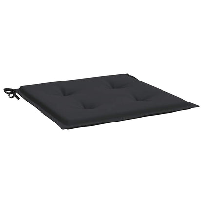 Vidaxl Cojines De Silla De Jardín 4 Uds Tela Oxford Negro 50x50x4 Cm_3