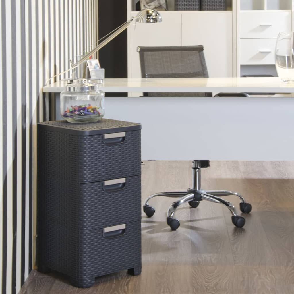 Curver Cajonera Style Gris Antracita 3x14 L_1