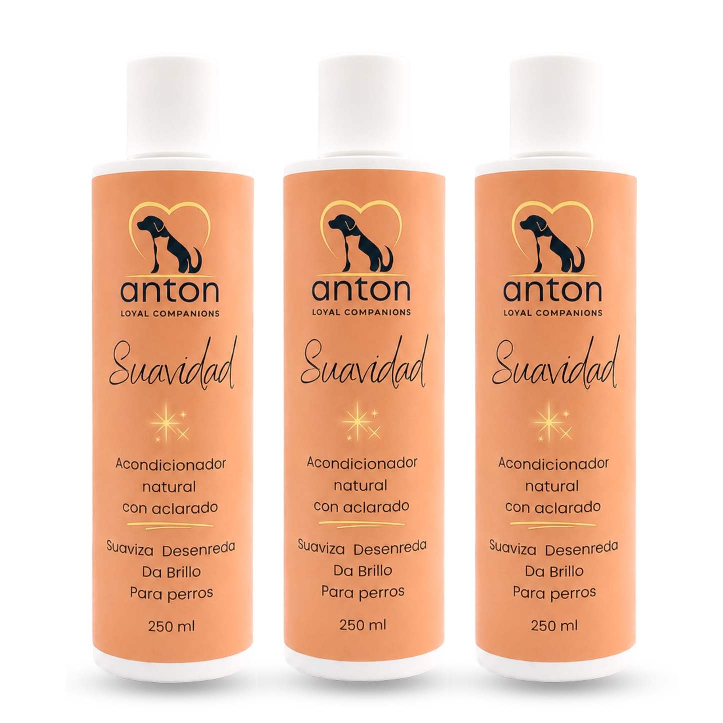 Acondicionador natural para el cuidado del pelaje de perros – Pack 3 x 250 ml_0
