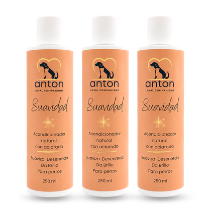 Acondicionador natural para el cuidado del pelaje de perros – Pack 3 x 250 ml_0
