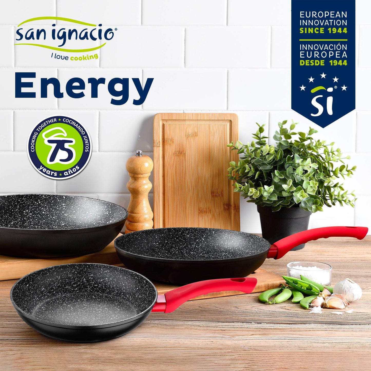 Juego De Bateria De Cocina De 5pc + Wok En Aluminio Forjado San Ignacio._3