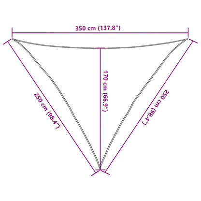 Vidaxl Toldo De Vela Blanco Hdpe 160 G/m² 2,5x2,5x3,5 M_2