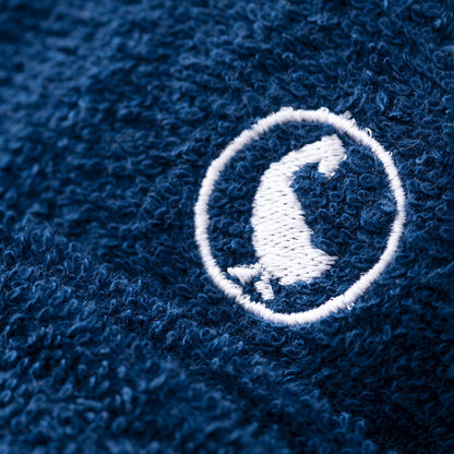 Albornoz Azul Marino L/xl 320gsm 100% Algodón Con Logo Bordado El Ganso