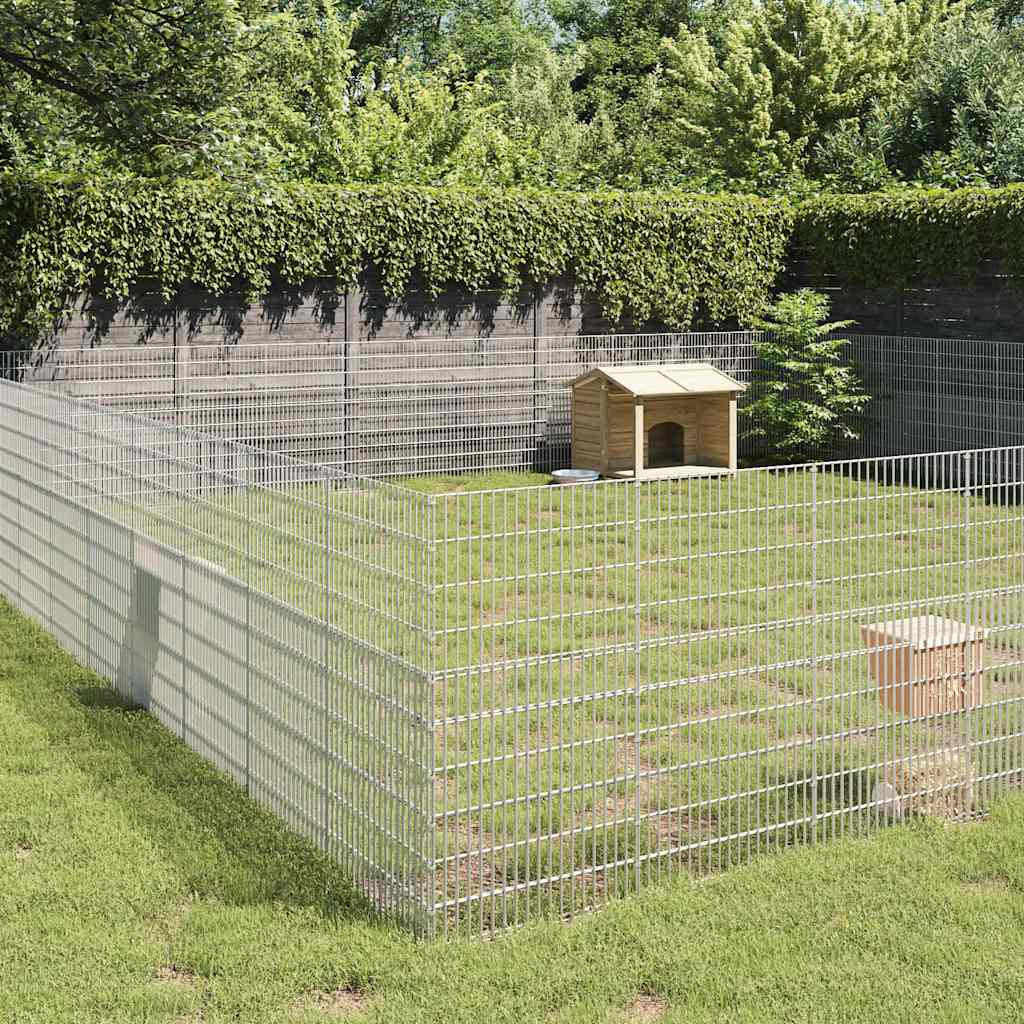 Vidaxl Recinto Corral Animales 48 Paneles Hierro Galvanizado 54x100 Cm_1