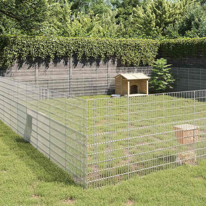 Vidaxl Recinto Corral Animales 48 Paneles Hierro Galvanizado 54x100 Cm_1
