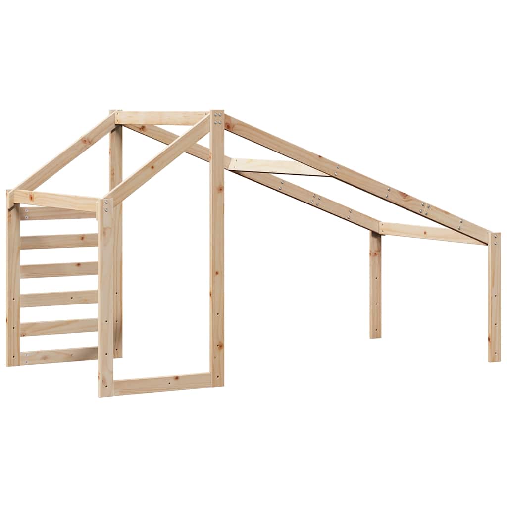 Techo De Cama Infantil Madera Maciza Pino 198x97x113 Cm_5