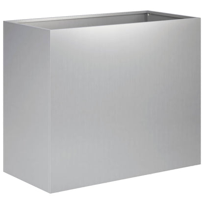 Macetero De Jardín Plateado 60 X 30 X 50 Cm Acero Galvanizado_0