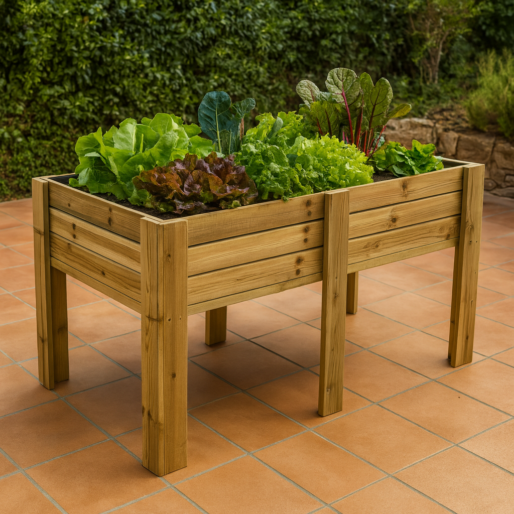 Mesa De Cultivo Bora Profunda 30cm Vidahuerto 200x80x80 Cm._4