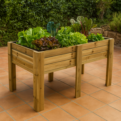 Mesa De Cultivo Bora Profunda 30cm Vidahuerto 200x80x80 Cm._4