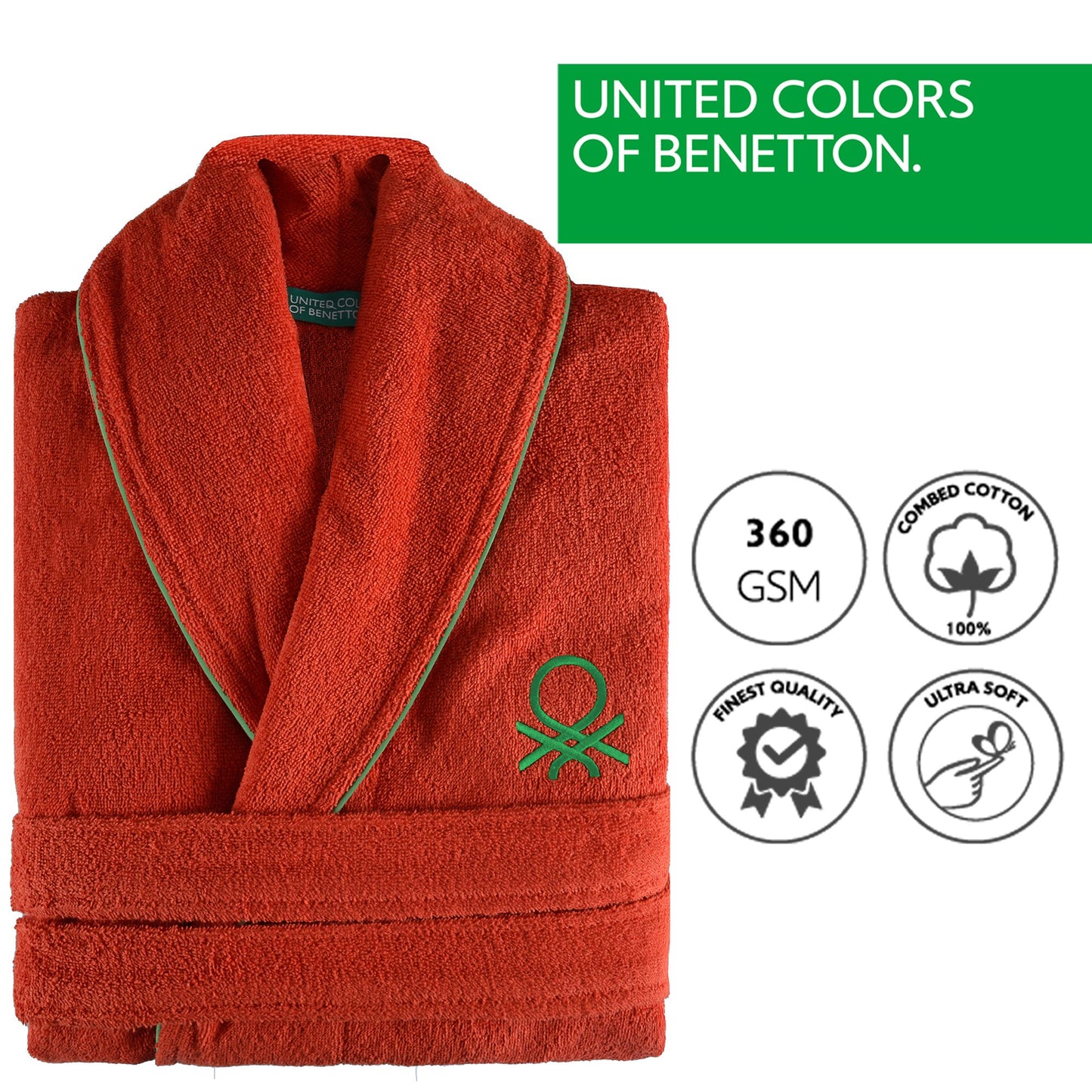 Albornoz L/xl 360gsm 100% Algodón (rojo)_1