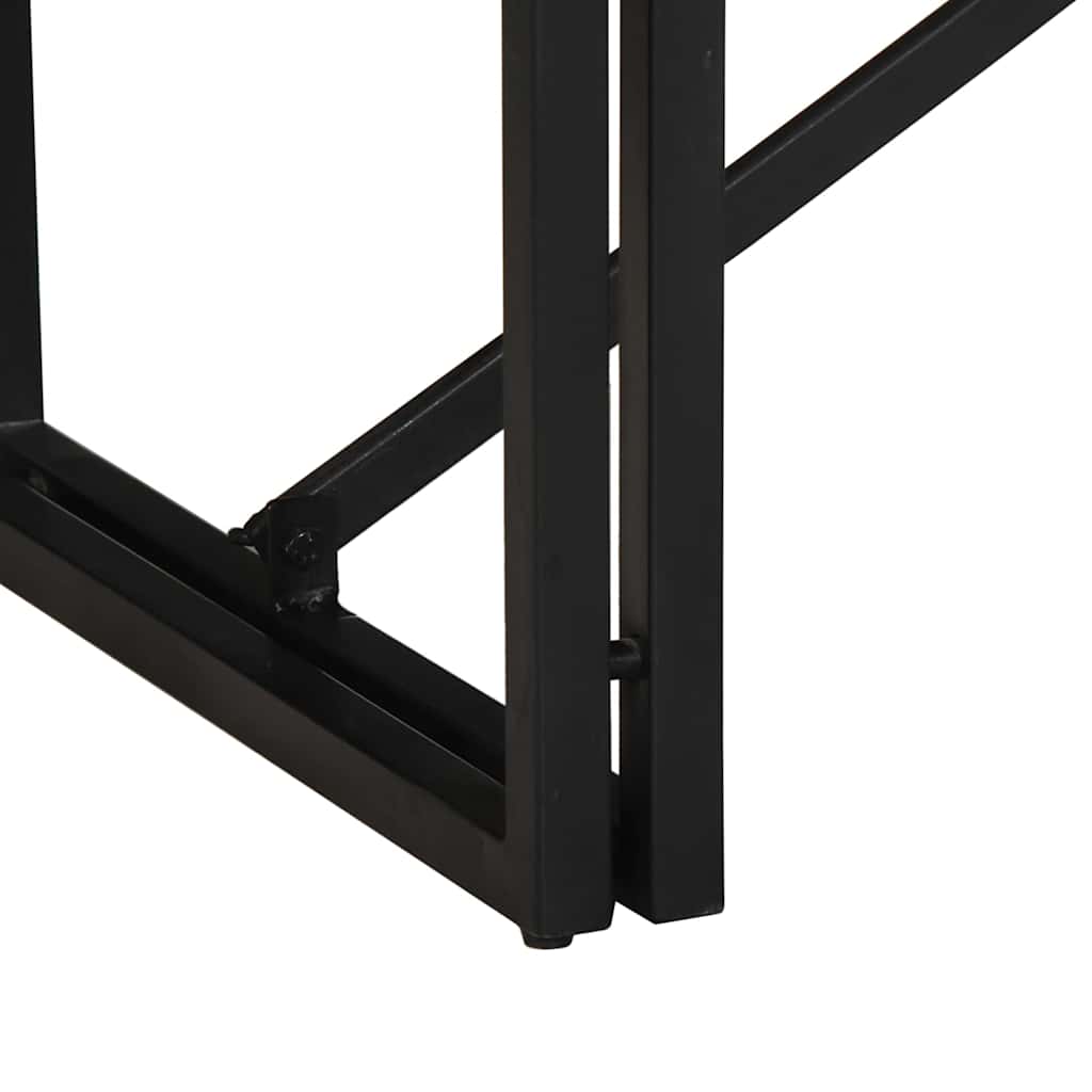 Mesa De Centro Multicolor 80x40x35 Cm Madera Maciza Reciclada_4