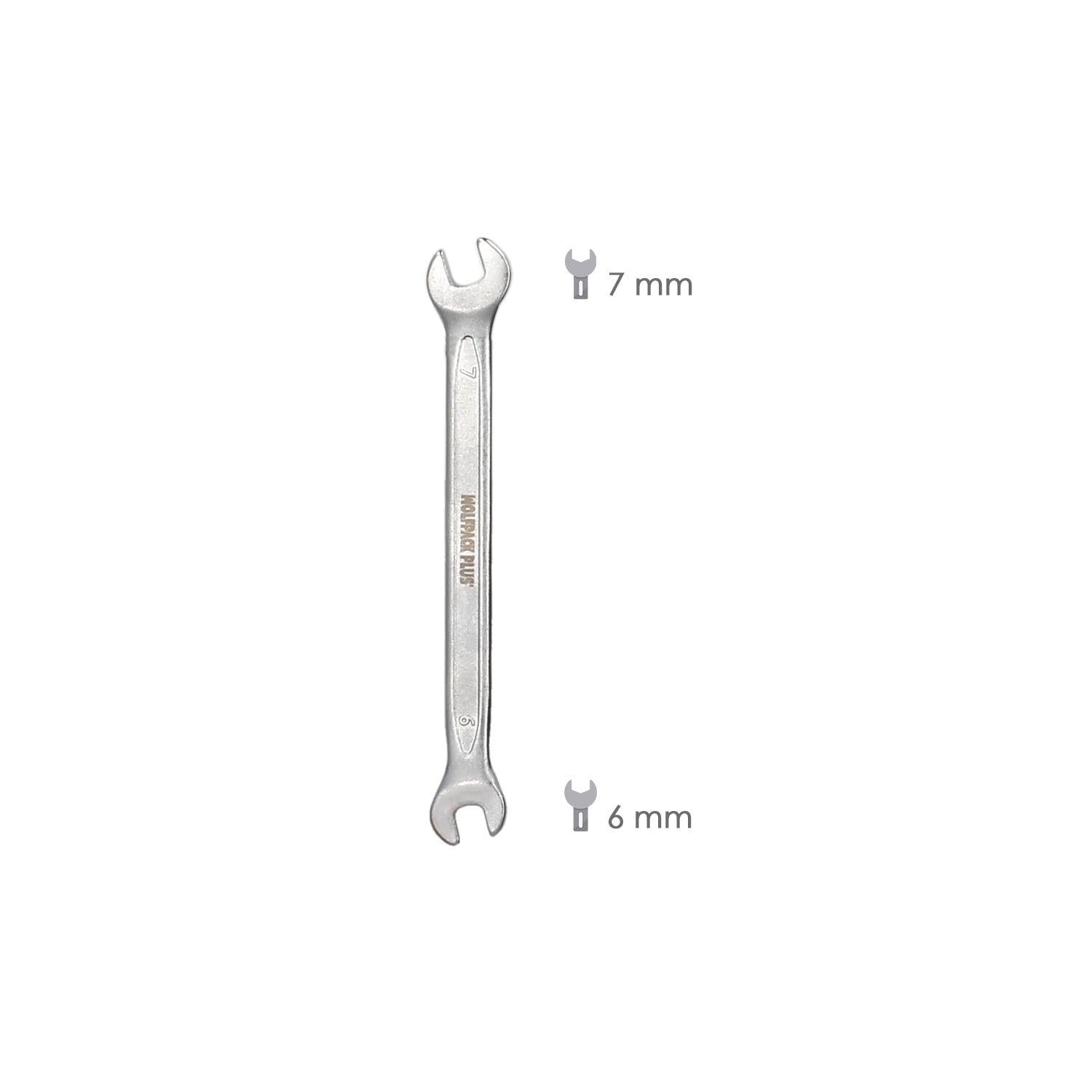 Llave Fija Plus Acero Cromo Vanadio 6x7 Din 3110. Llave Fija, Llave Fija Doble_1