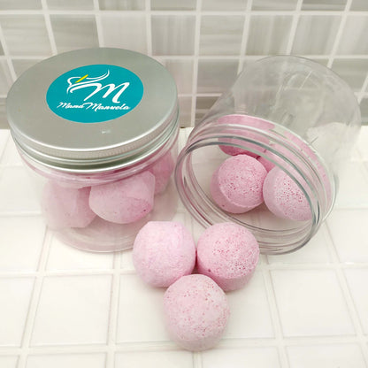 Tarro 7 Mini Bombas Efervescentes Para Manicura Y Pedicura - Ablandan Durezas, Uñas Y Cutículas - Aroma Rosas_2