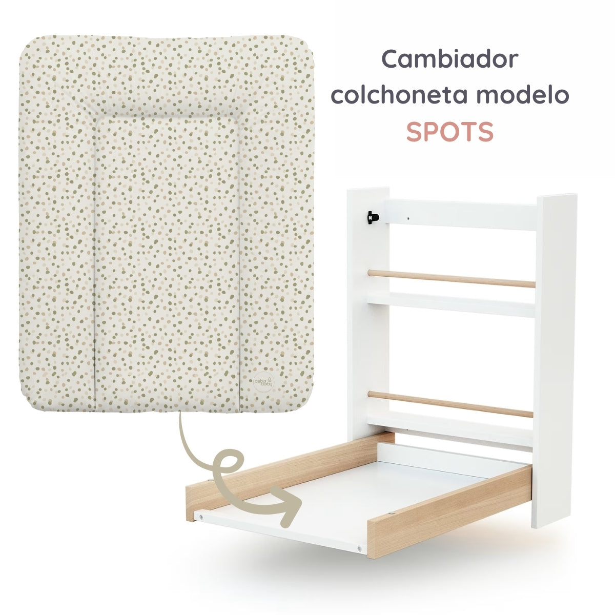 Cambiador Blando Para Comoda T-s Basic Spots