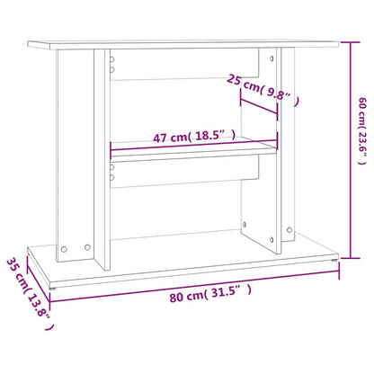 Vidaxl Soporte Para Acuario Madera Ingeniería Roble Marrón 80x35x60 Cm_2