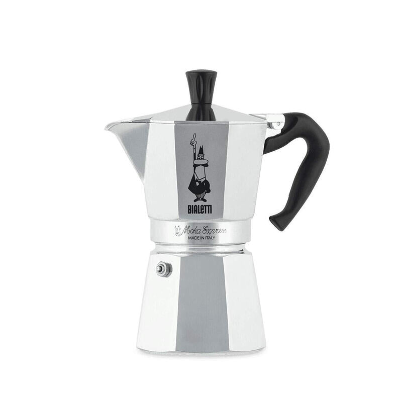 Cafetera Italiana Bialetti Moka Express 0,3 L Aluminio, Negro_0