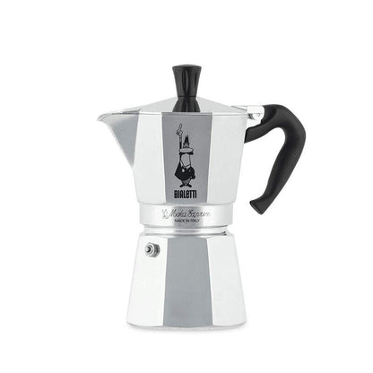 Cafetera Italiana Bialetti Moka Express 0,3 L Aluminio, Negro_0