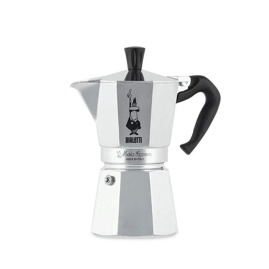 Cafetera Italiana Bialetti Moka Express 0,3 L Aluminio, Negro_0
