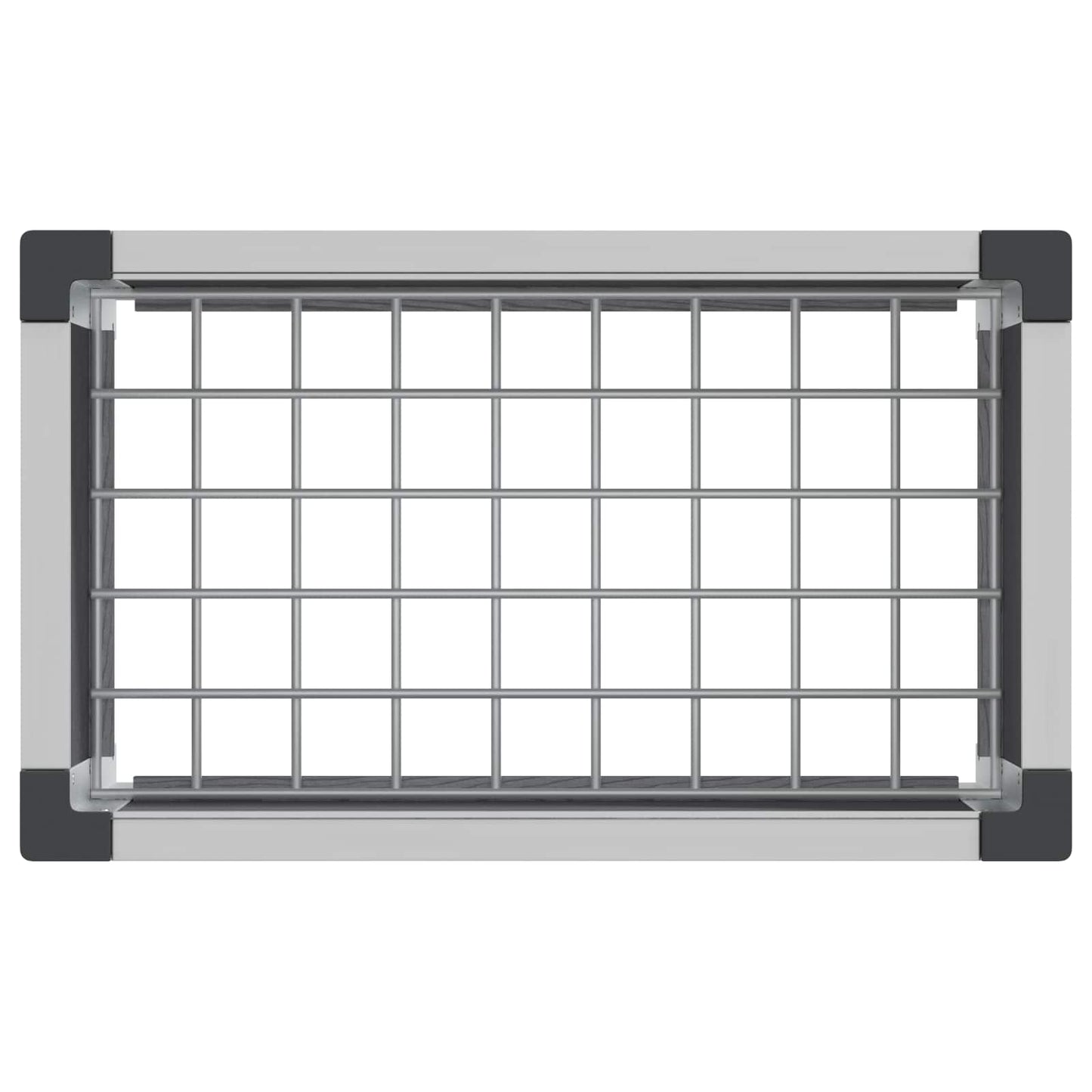 Arriate Elevado Gris 50 X 30 X 42 Cm Wpc Y Aluminio_4