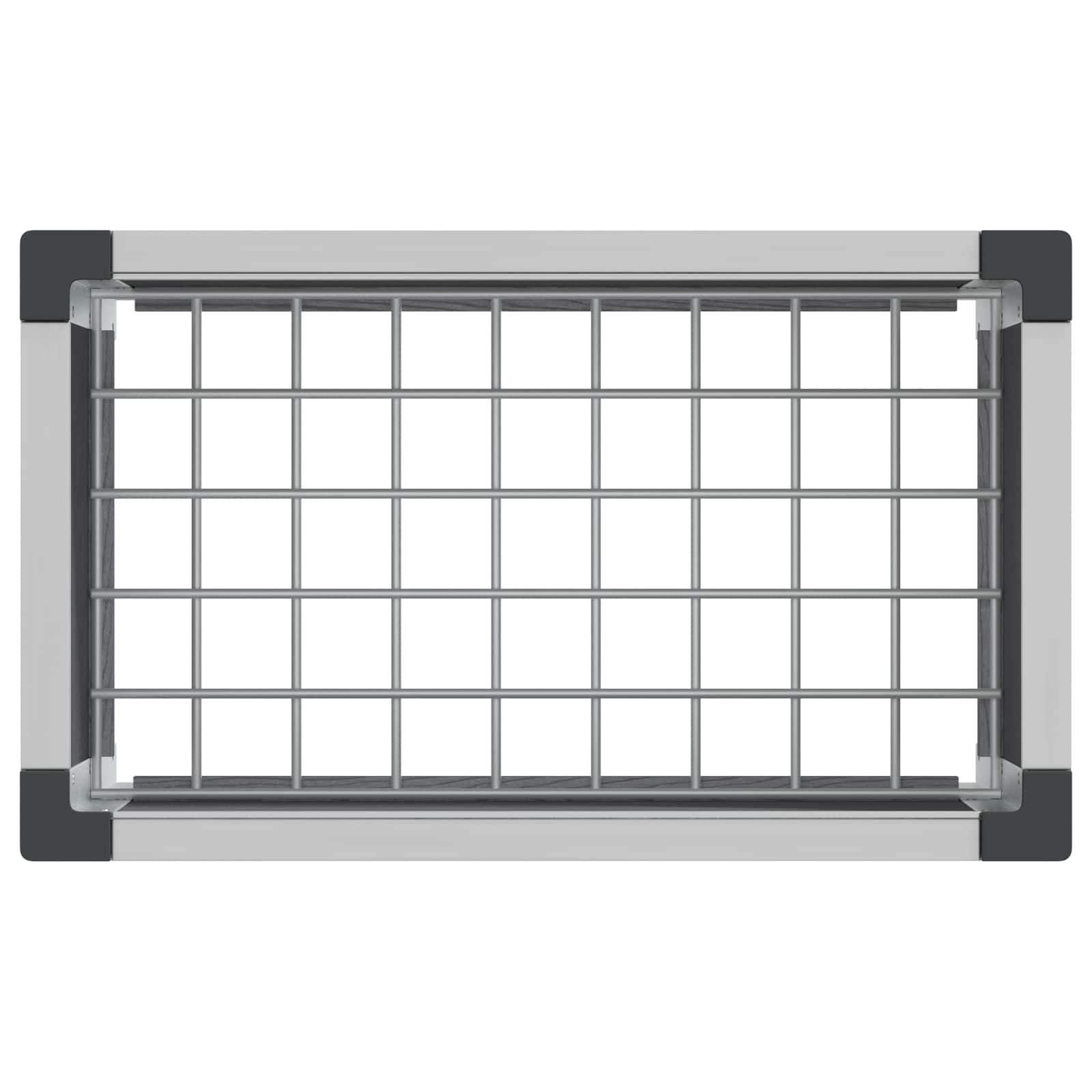 Arriate Elevado Gris 50 X 30 X 22 Cm Wpc Y Aluminio_4