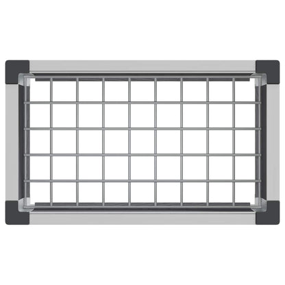 Arriate Elevado Gris 50 X 30 X 22 Cm Wpc Y Aluminio_4