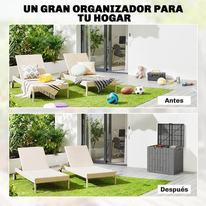 Outsunny Arcón Exterior Capacidad 114l_3