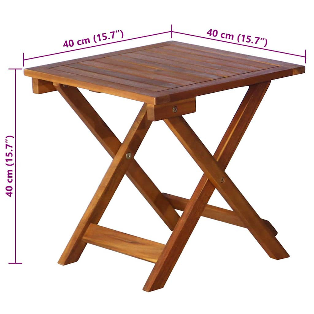 Vidaxl Tumbona De Jardín Con Mesa Y Cojín Madera Maciza De Acacia_2