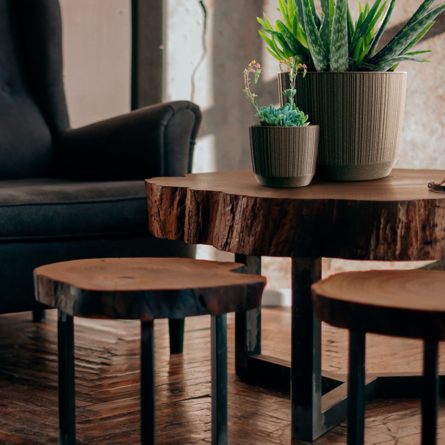 Macetero Color Ocre,sin Depósito , Colección Ryfo Eco De 19,5 X 19,5 X 17 Cm, Capacidad De  L._4