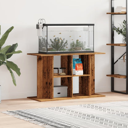Vidaxl Soporte Para Acuario Madera Ingeniería Envejecida 100x40x60 Cm_1