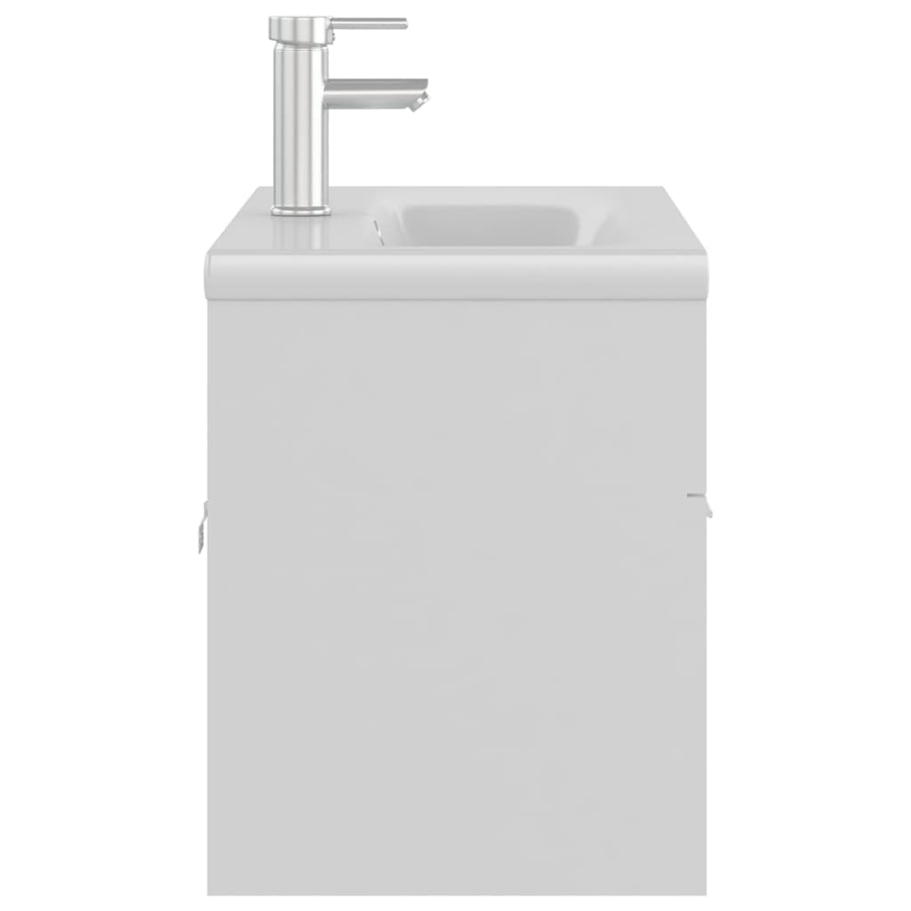 Mueble Con Lavabo Madera De Ingeniería Blanco_3